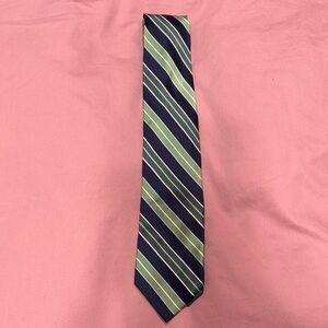 🥳7/$10! Striped Green and Blue Men's Tie